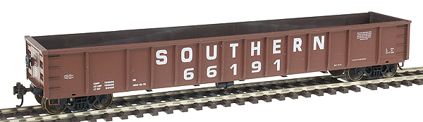 Railroad Ready(tm) 52'6" Mill Gondola w/Smooth Sides & Strap Ends - Assembl -- Southern