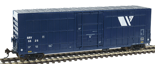 NSC 50' Modern Boxcar w/Single Plug Door & Square End - Assembled -- Southern Railway of British Columbia/Montana Rail Link (blue)