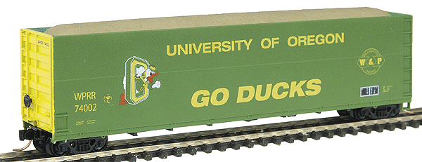 63' Woodchip Gondola - Assembled -- University of Oregon "Ducks"