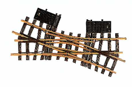 Electric Double Slip Switch -- R1 (Dia: 4' 3") 22.5 Degree