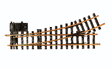 Electric Turnout - R3 - 22.5 Degrees -- Left-Hand (Diameter: 8'2"  249cm)