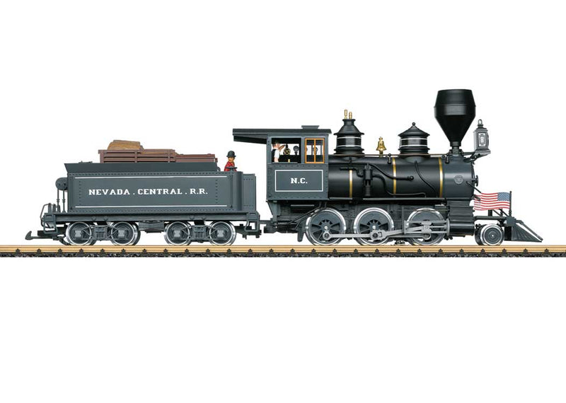 2-6-0 Mogul - Sound, Smoke and DCC -- Nevada Central Railroad #6 (black, graphite)-1