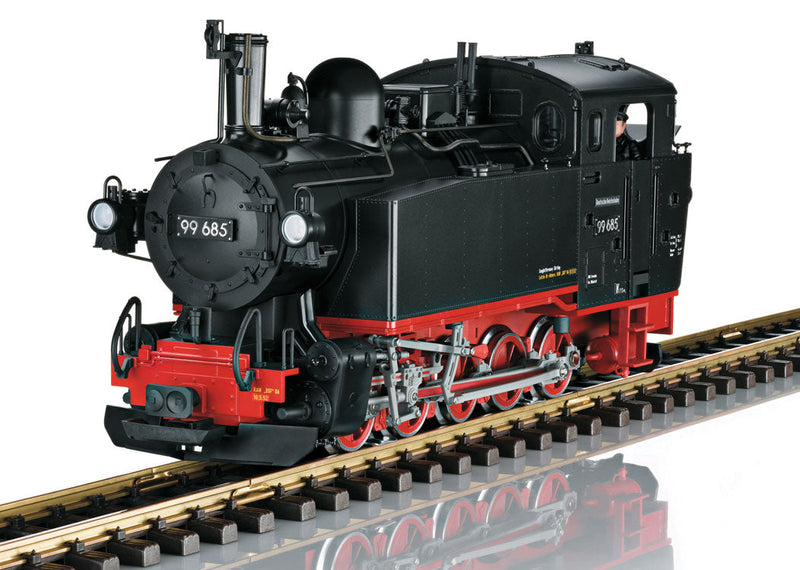 Class 99.6 Vl K 0-10-0 - Sound and DCC -- German State Railway 99 685 (Era III, black, red, LGB 50th Anniversary Editi