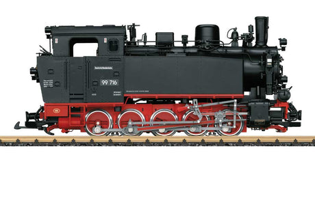 Class 99 0-10-0T w/Sound and DCC -- Ochsle Museum Railroad #99 716 (Era VI, black, red)-2