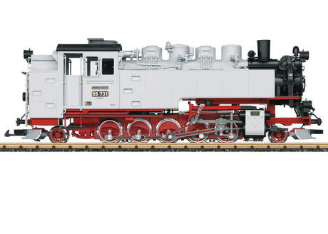 Class VII K 2-10-2T - Sound and DCC -- Zittau Narrow Gauge Railroad #99 7731 (Era VI, white, red, black)-2