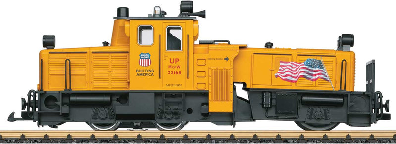 Track Cleaning Locomotive - Sound and DCC -- Union Pacific 32168 (Armour Yellow, black, Building America Logo, US Flag)