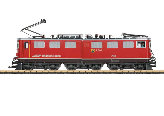 Class Ge 6/6 II Electric - Sound and DCC -- Rhaetian Railway RhB #703 (Era VI, red, black, silver)
