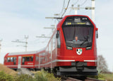 Stadler Class ABe 4/16 Capricorn Rail Car - Sound and DCC -- Rhaetian Railway RhB #3111 (Era VI, red, gray, white)-8