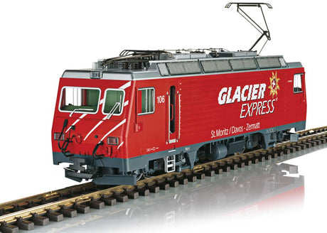Class HGe 4/4 II Rack Electric - Sound and DCC -- Matterhorn-Gotthard Railway (Era VI, Glacier Express, red, gray, white)-1