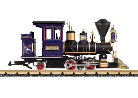 Baldwin 0-4-2 - Standard DC -- Santa's Chloe (black, blue; Brass)-1