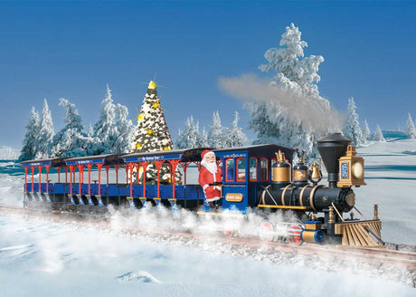 Baldwin 0-4-2 - Standard DC -- Santa's Chloe (black, blue; Brass)-2
