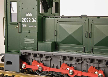 Class HF130C Diesel - Sound and DCC -- Heeresfeld Railroad #2092.04 (Era IV, green, gray, red)-3