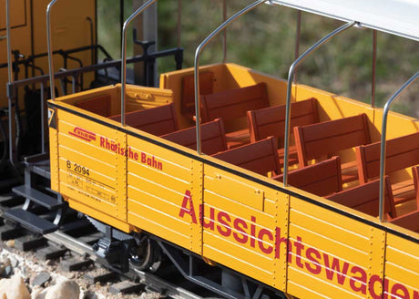Class ABe 4/4 Electric Railcar - Sound and DCC -- Rhaetian Railway RhB #30 (Era VI, Bernina Scheme, yellow, silver)-5