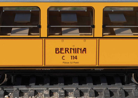 Class ABe 4/4 Electric Railcar - Sound and DCC -- Rhaetian Railway RhB #30 (Era VI, Bernina Scheme, yellow, silver)-7