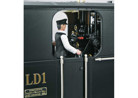 Class G 3/4 Steam 2-6-0T - Sound, DCC and Smoke -- Rhaetian Railroad #LD1 Rhatia (Era I, green, black)-4