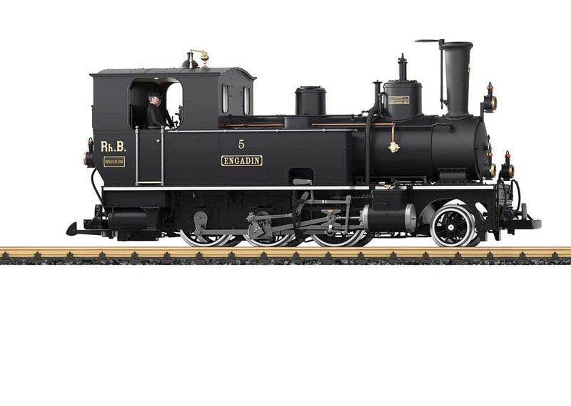 Class G 3/4 Steam 2-6-0T - Sound, DCC and Smoke -- Rhaetian Railroad #S6 Engadin (Era I 1889, green, black)