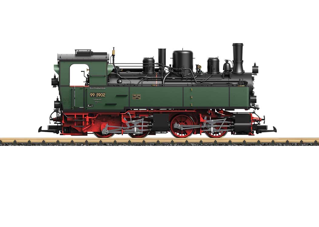 0-4-4-0T - Sound and DCC -- Harzquer Railroad HSB #99 5902 (Era VI, green, black, red)-2