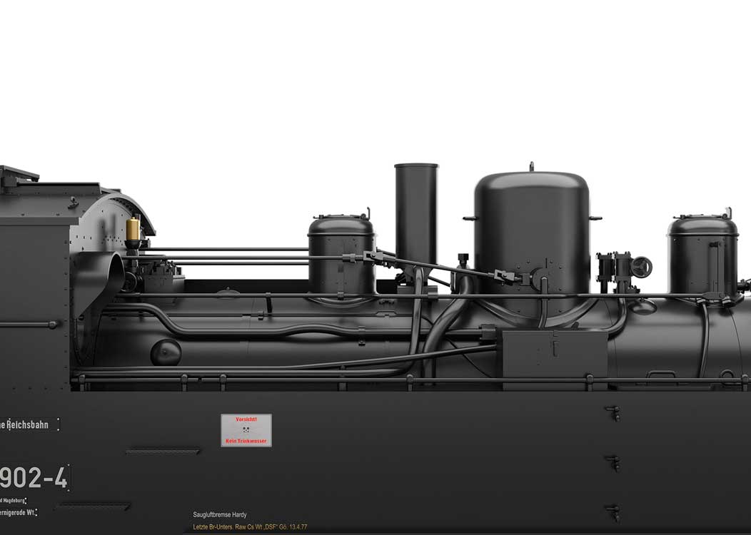 0-4-4-0T - Sound and DCC -- German State Railroad DR #99 5902 (Era IV, black, red)-4