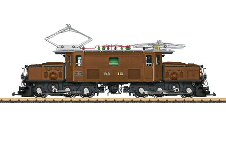 Class Ge 6/6 I Crocodile Electric - Sound and DCC -- Rhaetian Railway RhB #415 (Era VI 2025, brown, silver, black)