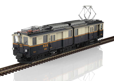 Class FZe 6/6 Railcar - Baggage - Sound and DCC -- Blonay-Chamby Museum Railroad #2002 (MOB scheme, Era VI, black, cream, orang-1