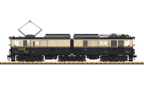 Class FZe 6/6 Railcar - Baggage - Sound and DCC -- Blonay-Chamby Museum Railroad #2002 (MOB scheme, Era VI, black, cream, orang-2