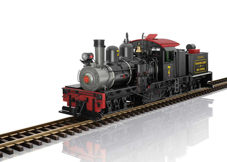 Class C Three-Truck Shay - Sound, Smoke and DCC -- Roaring Camp & Big Trees #7 (2025, black, graphite, red, Tuscan)-2