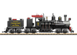 Class C Three-Truck Shay - Sound, Smoke and DCC -- Roaring Camp & Big Trees #7 (2025, black, graphite, red, Tuscan)-3