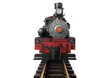 Class C Three-Truck Shay - Sound, Smoke and DCC -- Roaring Camp & Big Trees #7 (2025, black, graphite, red, Tuscan)-5