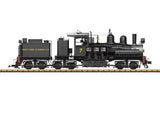 Class C Three-Truck Shay - Sound, Smoke and DCC -- Westside Lumber Company #7 (black, graphite, red)-2
