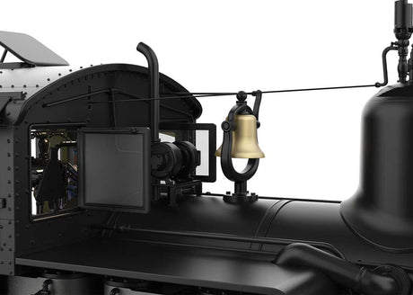Class C Three-Truck Shay - Sound, Smoke and DCC -- Westside Lumber Company #7 (black, graphite, red)-5