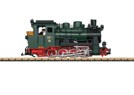 Class 53 Mh 0-8-0T - Sound and DCC -- Rugensche Baderbahn RuBB #99 4633 (Era VI, green, black, red)-2