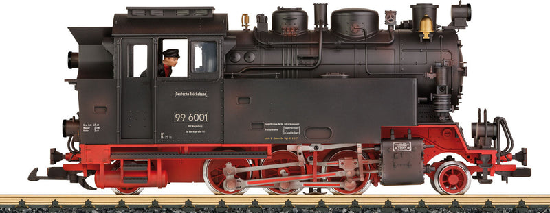 2-6-2T - Standard DC -- German State Railroad DR #99 6001 (Era I - II, red, black)