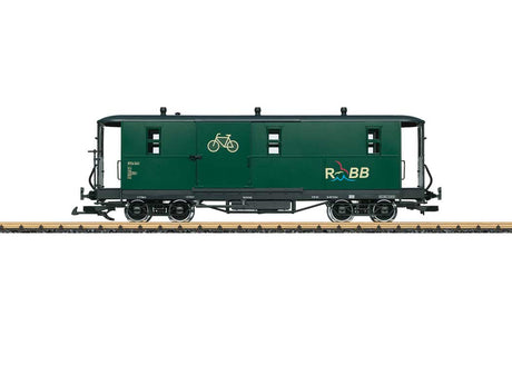 4-Axle Baggage Car - Ready to Run -- Rugensche Baderbahn RuBB (Era VI, green, black)