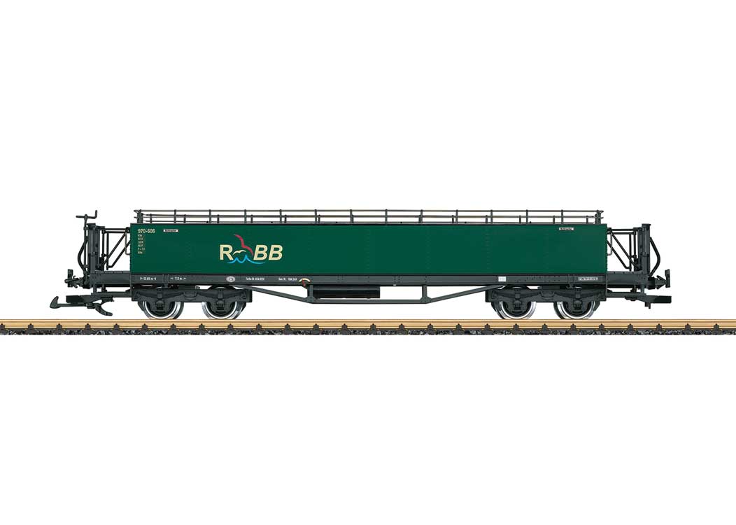 Open-Air Observation Car - Ready to Run -- Rugensche Baderbahn RuBB (Era VI, green, black)-2