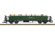 Open-Air Observation Car - Ready to Run - 2026 LGB Club Car -- Saxon Oberlausitz (Era VI, green)-1