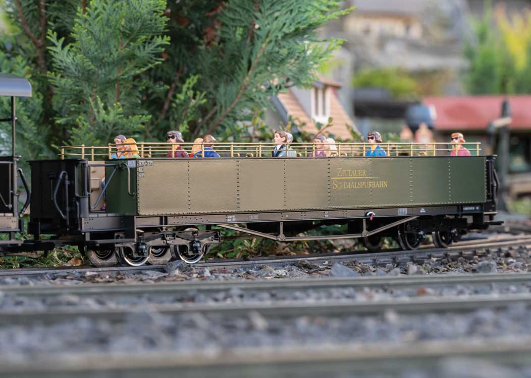 Open-Air Observation Car - Ready to Run - 2026 LGB Club Car -- Saxon Oberlausitz (Era VI, green)-2