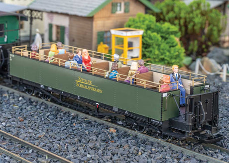 Open-Air Observation Car - Ready to Run - 2026 LGB Club Car -- Saxon Oberlausitz (Era VI, green)-3