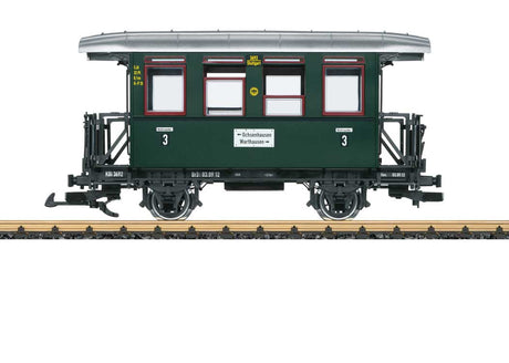 2-Axle Coach - Ready to Run -- Ochsle Museum Railroad #3692 (Era VI, green silver)