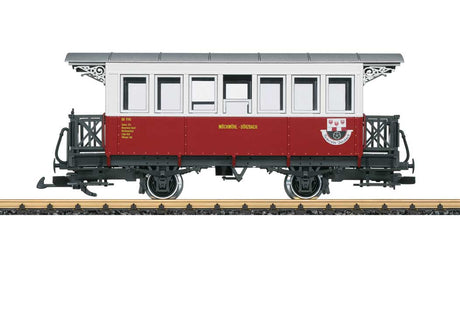 Wood Coach - Ready to Run -- Jagsttal Railroad #116 (Era IV, white, red)