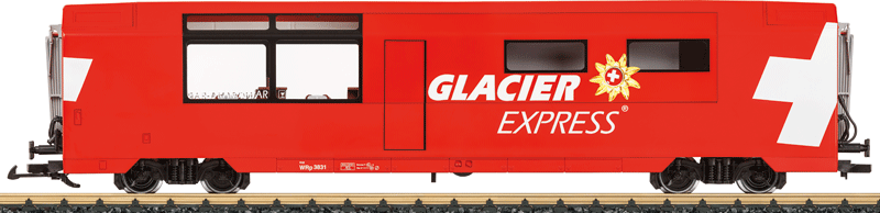 Glacier Express Diner - Ready to Run -- Rhaetian Railroad RhB (Era VI, red, white)