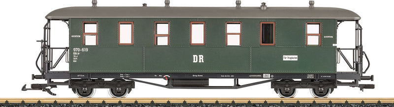 2nd Class Coach - Ready to Run -- German State Railroad DB #2 (Era III, green, gray)
