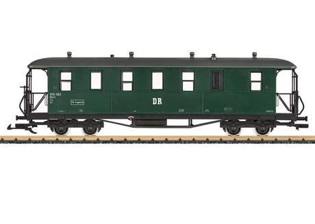 Type KD Coach - Ready to Run -- German State Railroad DR (Era IV, green, gray)