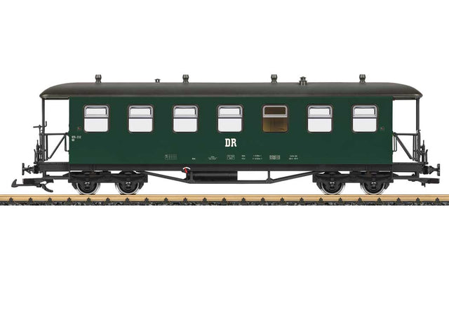 Type KB 2nd Class Coach - Ready to Run -- German State Railroad DR (Era IV, green, gray)