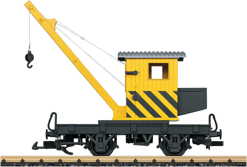 2-Axle Crane - Ready to Run -- Painted, Unlettered (black, yellow)