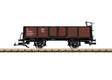 2-Axle Wood Gondola - Ready to Run -- DEV #140 (Boxcar Red, black)