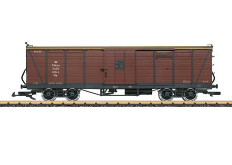 Type GGw 4-Axle Wood Boxcar - Ready to Run -- Royal Saxon State Railroad #2324 K (Era I, Boxcar Red)