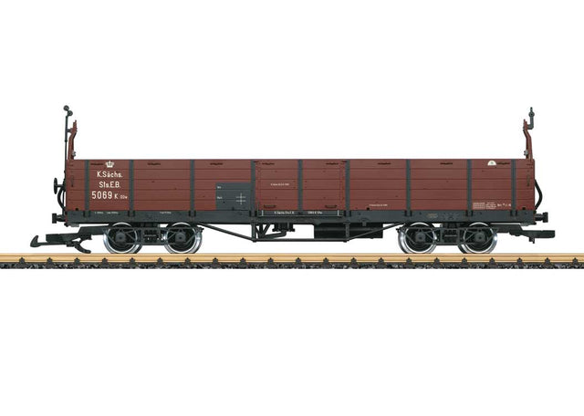 Type OOw Gondola - Ready to Run -- Royal Saxon State Railroad #5069 K (Era I, Boxcar Red)