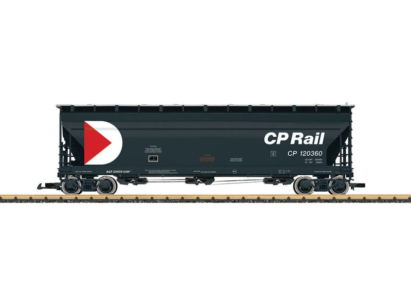 3-Bay Center Flow Hopper - Ready to Run -- Canadian Pacific #2 (black, red, white, Multimark Logo)