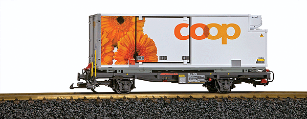Container Car -- Rhaetian Railways (COOP Gerbera)
