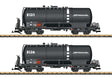 Type Za 4-Axle Tank Car 2-Pack - Ready to Run -- Rhaetian Railway RhB #Za 8131, Za 8136 (Era VI, black, silver)